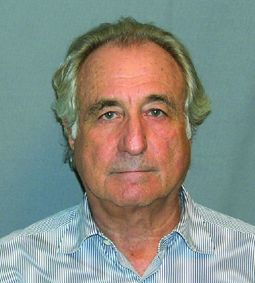 Bernie Madoff’s mug shot upon being arrested in March 2009.